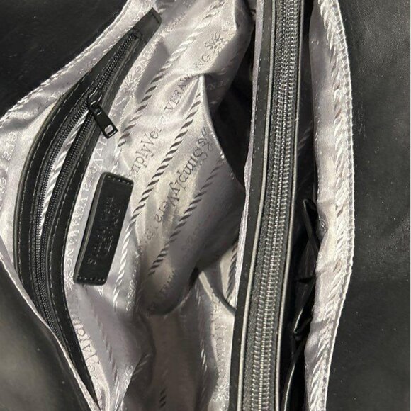 NWT Simply Vera Vera Wang Entry Satchel Black Mermaid - Picture 6 of 13